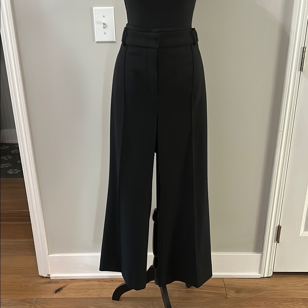 J. Crew Black Wide-Leg Pants
